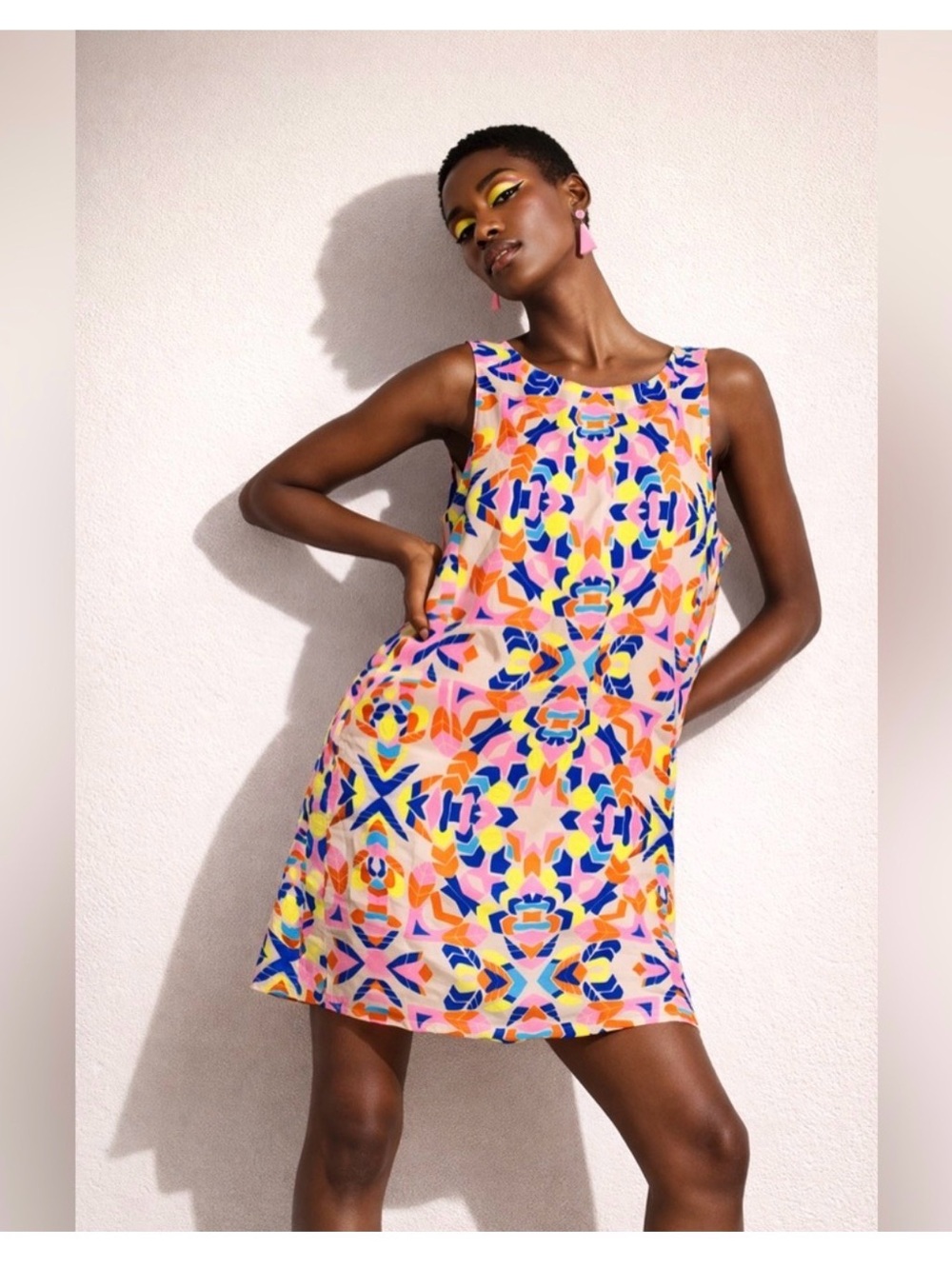 Mara Hoffman Multi Geometric Sleeveless Dress